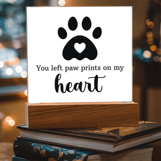 Keepsake Acrylic Bundle - You Left Pawprints In My Heart