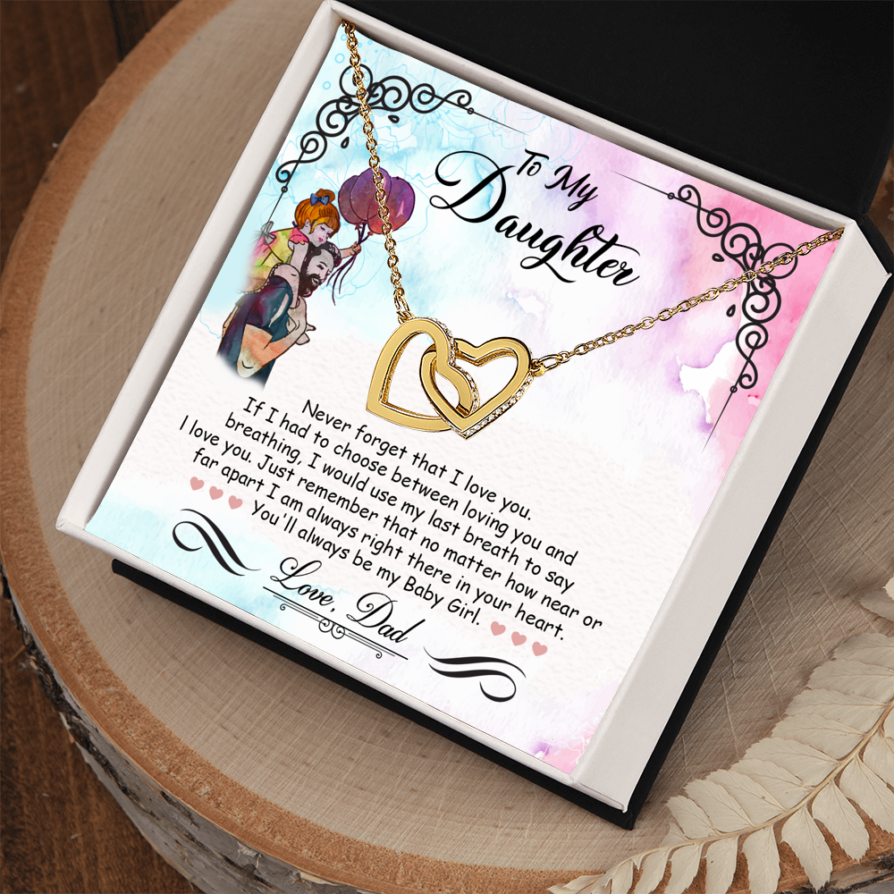 My Baby Girl - Interlocking Heart Necklace